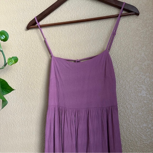 Purple Mauve Open-Tie-Back Cami Strap Dress, Size M - Picture 4 of 6